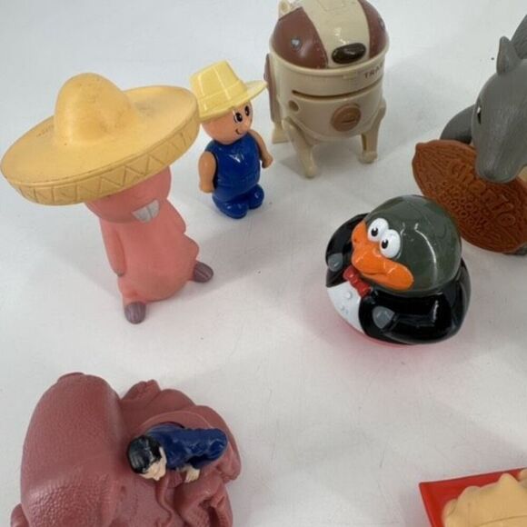 McDonald’s Burger King Wendy’s Kids Meal Toy Figurine Lot Mole Rat Snail Squirre - Picture 6 of 12